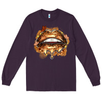 Plum melanin lips Long Sleeve Tee - Zillion Design Studio