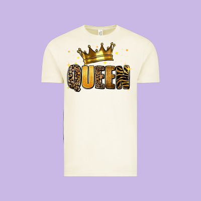 Vintage Tee queen glitter