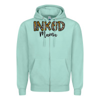 Seafoam ınked mama Zipper Hoodie - CowhideDigitalArt