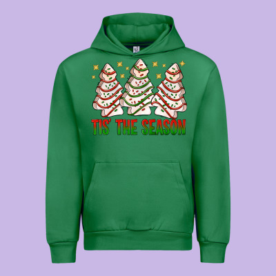Tis' The Season With Christmas Cakes  Bbs Urban Hoodie Designed By Bundleandbundleshop