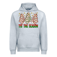 Heather Grey tis' the season with christmas cakes  bbs Urban Hoodie - BundleAndBundleShop