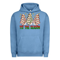 Pigment Pebble Blue tis' the season with christmas cakes  bbs Urban Hoodie - BundleAndBundleShop