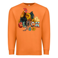 Carrot cluck it coop animals hen and chick aztec serape leopard Premium Sweatshirt - Artiststas