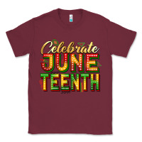 Burgundy Celebrate juneteenth Classic Tee - Zillion Design Studio