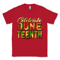 Red Celebrate juneteenth Classic Tee - Zillion Design Studio