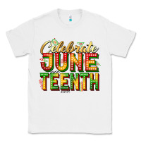 White Celebrate juneteenth Classic Tee - Zillion Design Studio