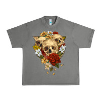 Tornado Triangle Flower Skeletons Urban Heavy Tee - RanaPortraitStore