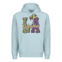 Blue Mist louisiana mardi gras Premium Hoodie - MaliasSmallBusiness