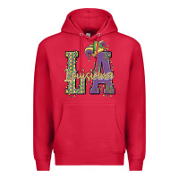Cardinal louisiana mardi gras Premium Hoodie - MaliasSmallBusiness