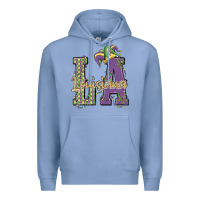 Colony Blue louisiana mardi gras Premium Hoodie - MaliasSmallBusiness