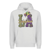 Dove Grey louisiana mardi gras Premium Hoodie - MaliasSmallBusiness