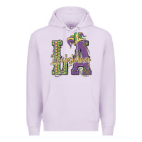 Lilac louisiana mardi gras Premium Hoodie - MaliasSmallBusiness