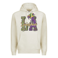 Oatmeal Heather louisiana mardi gras Premium Hoodie - MaliasSmallBusiness