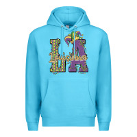 Ocean Blue louisiana mardi gras Premium Hoodie - MaliasSmallBusiness
