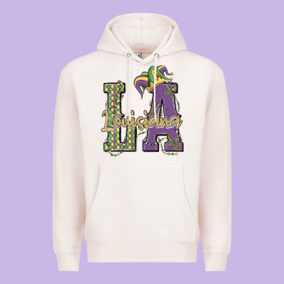 Louisiana Mardi Gras Premium Hoodie Designed By Maliassmallbusiness