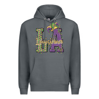 Rock louisiana mardi gras Premium Hoodie - MaliasSmallBusiness