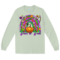Matcha Trick or Treat Halloween Rainbow Long Sleeve Tee - texasbilliewilder