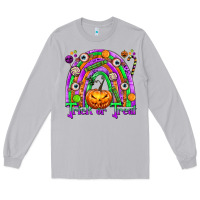 Moon Dust Trick or Treat Halloween Rainbow Long Sleeve Tee - texasbilliewilder