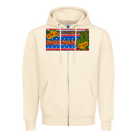 Sandshell usa sunflower and cactus license plate Zipper Hoodie - HRA Design Shop