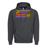 Smoke usa sunflower and cactus license plate Zipper Hoodie - HRA Design Shop