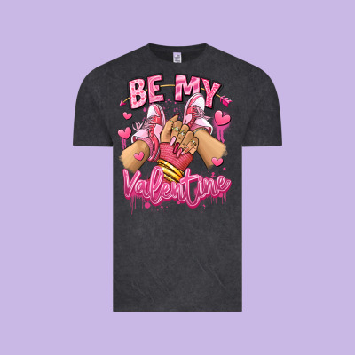 Vintage Tee be my valentine light skinned girl sneakers