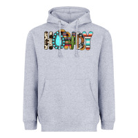Heather Grey howdy Heavyweight Hoodie - JahusDesignShop