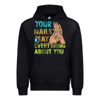 Black your nails say everything about you bbs Urban Hoodie - BundleAndBundleShop