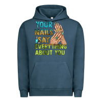 Pigment Midnight Navy your nails say everything about you bbs Urban Hoodie - BundleAndBundleShop