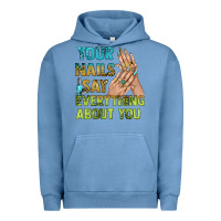 Pigment Pebble Blue your nails say everything about you bbs Urban Hoodie - BundleAndBundleShop