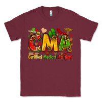 Burgundy Certified medical assistant juneteenth Classic Tee - Zillion Design Studio