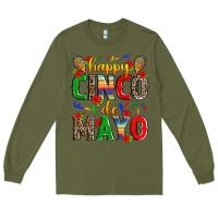 Army Green happy cinco de mayo Long Sleeve Tee - Zillion Design Studio