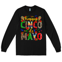 Black happy cinco de mayo Long Sleeve Tee - Zillion Design Studio