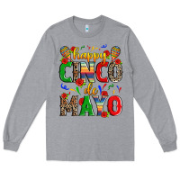 Heather Grey happy cinco de mayo Long Sleeve Tee - Zillion Design Studio