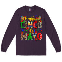 Plum happy cinco de mayo Long Sleeve Tee - Zillion Design Studio