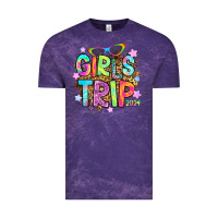Cloud Purple girls trip 2024 Vintage Tee - RanaPortraitStore