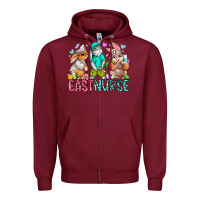 Burgundy east nurse Zipper Hoodie - RacoonDesign