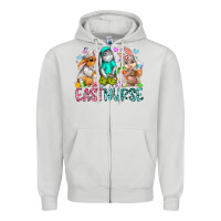 Dove Grey east nurse Zipper Hoodie - RacoonDesign