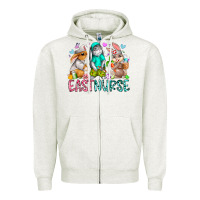 Oatmeal Heather east nurse Zipper Hoodie - RacoonDesign