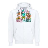 White east nurse Zipper Hoodie - RacoonDesign