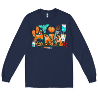 Navy cna Long Sleeve Tee - AdoDesignShop