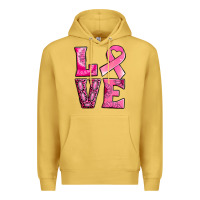 Antique Gold Breast Cancer love Premium Hoodie - NancyCooperArtShop