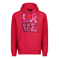 Cardinal Breast Cancer love Premium Hoodie - NancyCooperArtShop