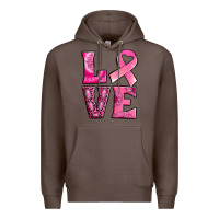 Coffee Breast Cancer love Premium Hoodie - NancyCooperArtShop