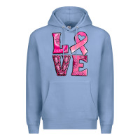 Colony Blue Breast Cancer love Premium Hoodie - NancyCooperArtShop