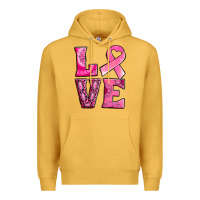 Mustard Breast Cancer love Premium Hoodie - NancyCooperArtShop