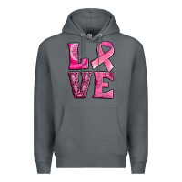 Rock Breast Cancer love Premium Hoodie - NancyCooperArtShop