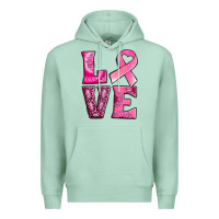 Seafoam Breast Cancer love Premium Hoodie - NancyCooperArtShop