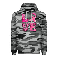 Slate Camo Breast Cancer love Premium Hoodie - NancyCooperArtShop