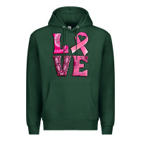 Sports Green Breast Cancer love Premium Hoodie - NancyCooperArtShop