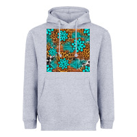 Heather Grey leopard gemstone seamless pattern Heavyweight Hoodie - BundleAndBundleShop